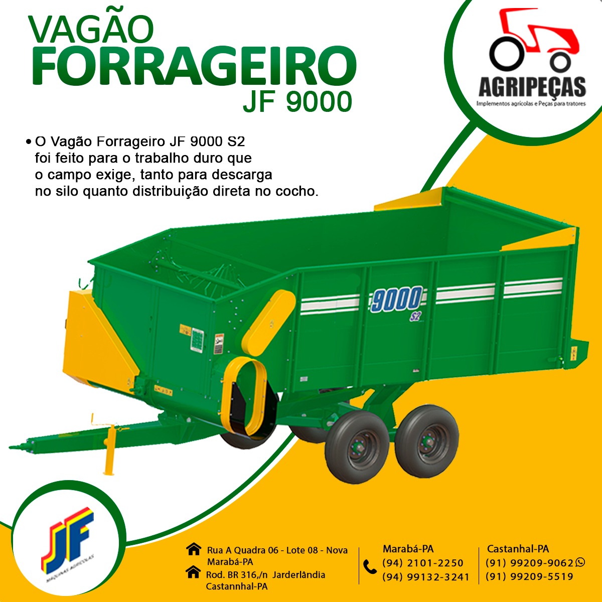 VAGÃO FORRAGEIRO JF 9000 S2